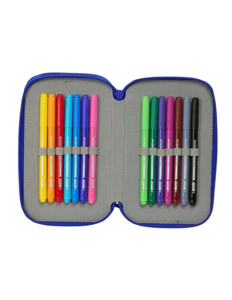 Real madryt piórnik z wyposażeniem triple filled pencil case 37 pcs 412624857
