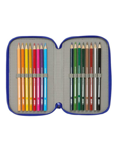 Real madryt piórnik z wyposażeniem triple filled pencil case 37 pcs 412624857