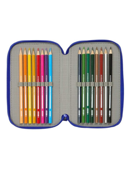 Real madryt piórnik z wyposażeniem triple filled pencil case 37 pcs 412624857