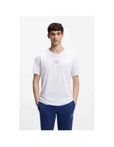 Koszulka męska do spania hugo loungewear laze bianco (50525236-101)