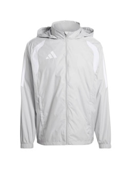 Kurtka dla dzieci adidas tiro 26 league windbreaker szara kt2426