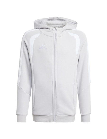 Bluza dla dzieci adidas tiro 26 league sweat full zip hoodie szara kf3323