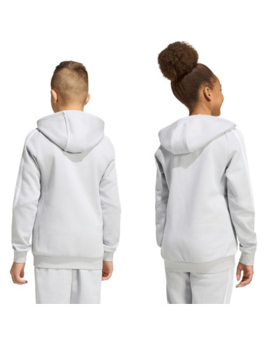 Bluza dla dzieci adidas tiro 26 league sweat full zip hoodie szara kf3323