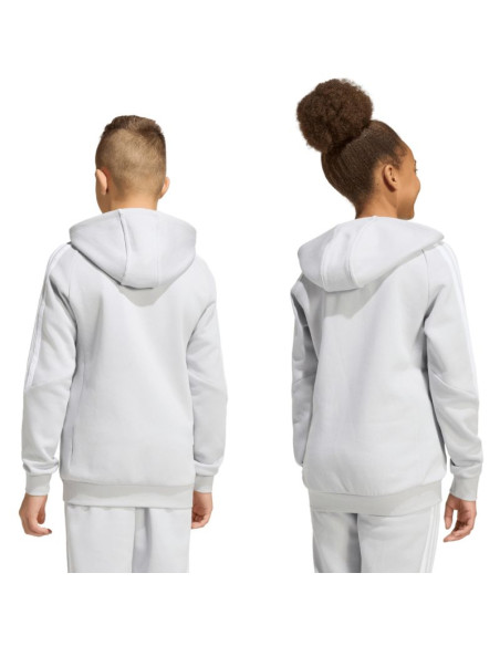 Bluza dla dzieci adidas tiro 26 league sweat full zip hoodie szara kf3323