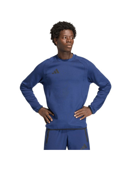 Bluza męska adidas tiro 26 travel crew granatowa kd1145