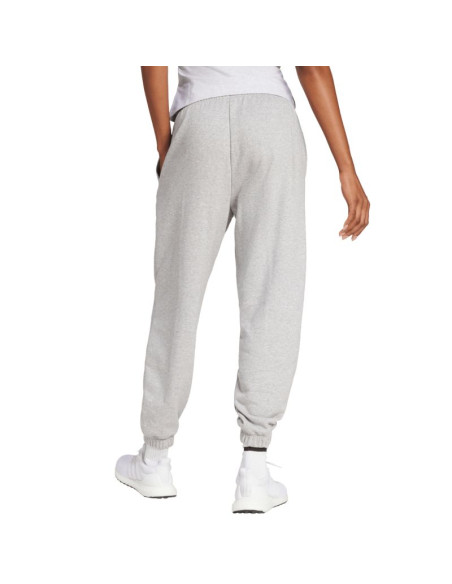 Spodnie damskie adidas essentials linear french terry cuffed jasnoszare jc5953