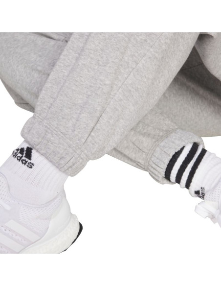 Spodnie damskie adidas essentials linear french terry cuffed jasnoszare jc5953