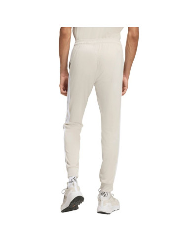 Spodnie męskie adidas 3-stripes tricot regular tapered beżowe jy7721