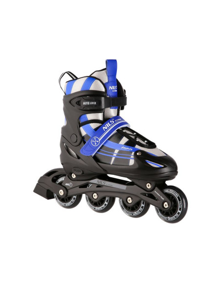 Nh18366a 2w1 granatowe rozm.s(31-34) łyżworolki z wym. pł. hokejową nils extreme