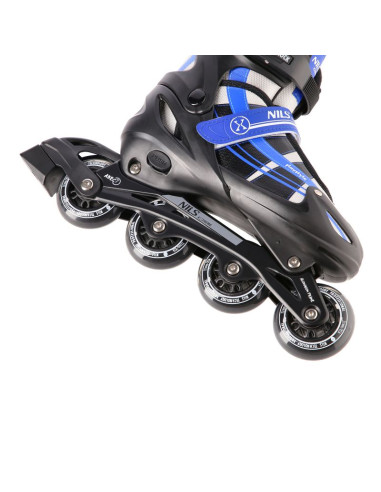 Nh18366a 2w1 granatowe rozm.s(31-34) łyżworolki z wym. pł. hokejową nils extreme