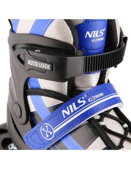 Nh18366a 2w1 granatowe rozm.s(31-34) łyżworolki z wym. pł. hokejową nils extreme