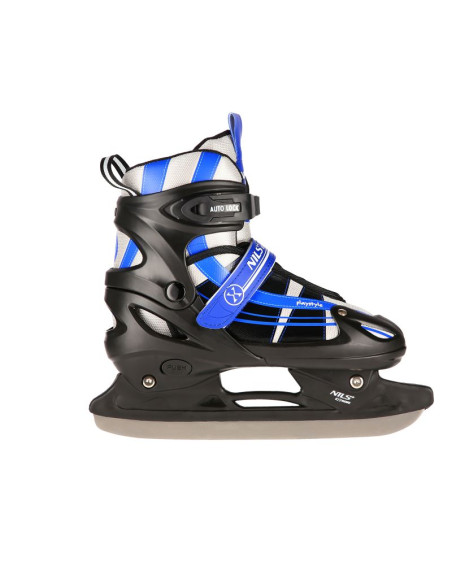 Nh18366a 2w1 granatowe rozm.s(31-34) łyżworolki z wym. pł. hokejową nils extreme