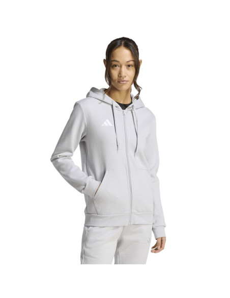 Bluza damska adidas entrada 26 full zip hoodie szara kf5936