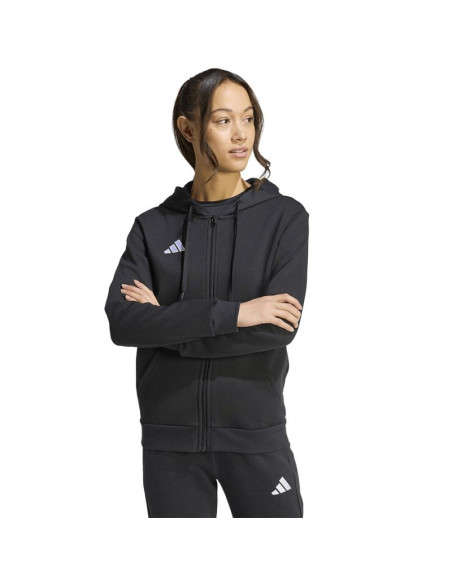 Bluza damska adidas entrada 26 full zip hoodie czarna kf5939