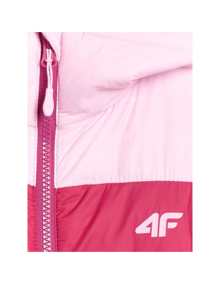 Kurtka puchowa z wypełnieniem syntetycznym dziewczęca 4f 4fjraw25tdjaf0771-54s