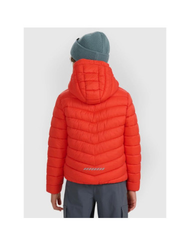 Kurtka puchowa z wypełnieniem syntetycznym chłopięca 4f 4fjraw25tdjam0819-62s