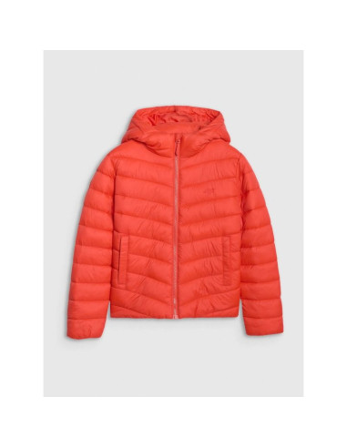 Kurtka puchowa z wypełnieniem syntetycznym chłopięca 4f 4fjraw25tdjam0819-62s