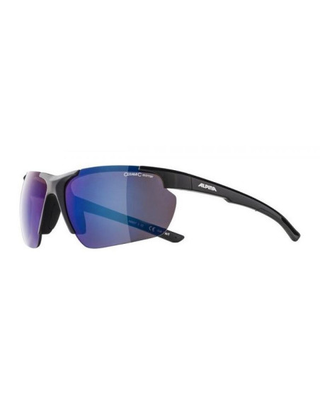 Okulary na rower alpina defey hr kolor black szkło blue mirror cat.3