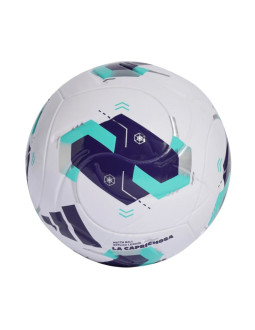 Piłka nożna adidas queens league biało-fioletowo-zielona ke8232 2