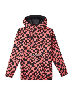 O'neill kurtka wiosenna wiatrówka dziecięca ridge lekka z kapturem różowa