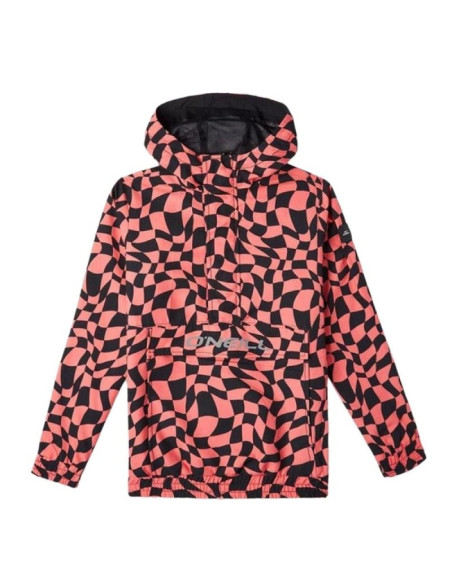 O'neill kurtka wiosenna wiatrówka dziecięca ridge lekka z kapturem różowa