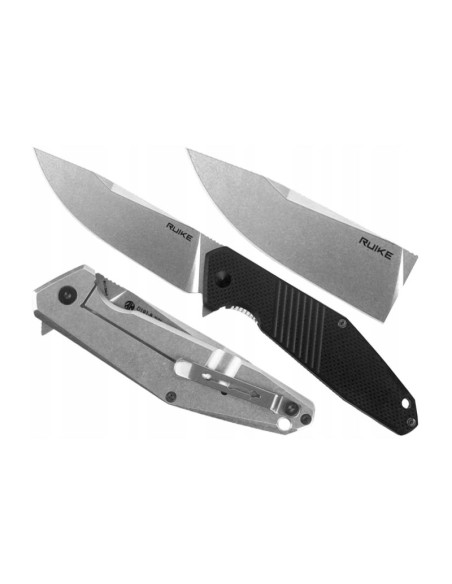 Nóż składany codziennego użytku ruike edc czarny flipper stal - d191-b