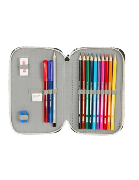 Fc barcelona piórnik z wyposażeniem double filled pencil case 29 pcs 412625854