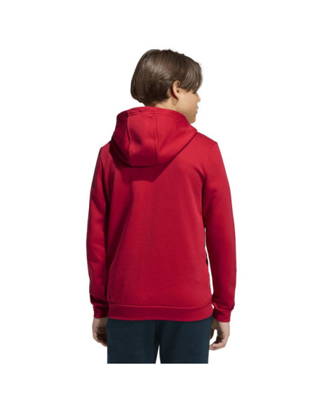 Bluza dla dzieci adidas entrada 26 full zip hoodie czerwona kh1781