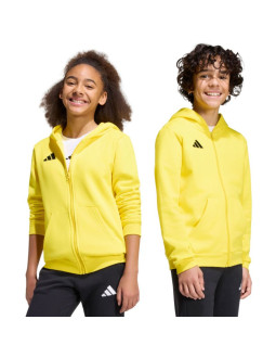 Bluza dla dzieci adidas entrada 26 full zip hoodie żółta kh1777