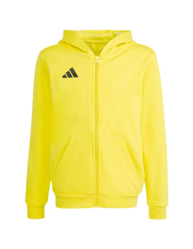Bluza dla dzieci adidas entrada 26 full zip hoodie żółta kh1777