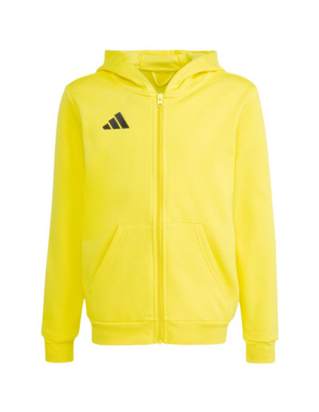 Bluza dla dzieci adidas entrada 26 full zip hoodie żółta kh1777