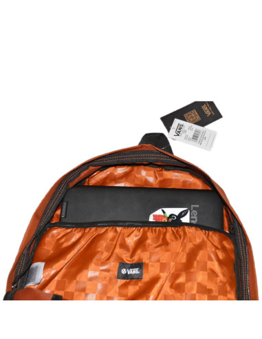 Plecak szkolny sportowy vans realm backpack ginger bread 22 l - vn0a3ui6ckn1
