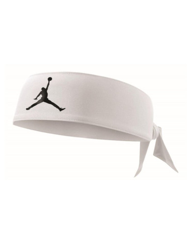 Opaska na głowę unisex biała air jordan dri-fit jumpman  - j.jn.00.101.os