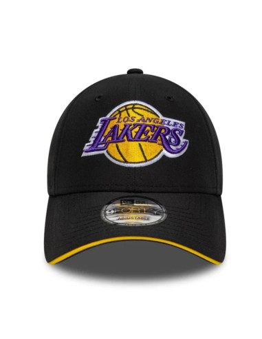 Czapka z daszkiem new era 9forty nba la los angeles lakers microfibre black - 60771855