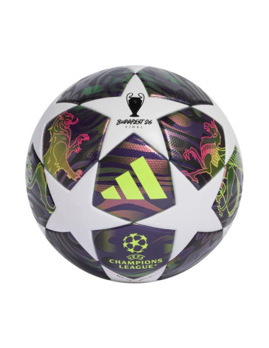 Piłka nożna adidas ucl 25/26 final league fioletowo-biała jx9095