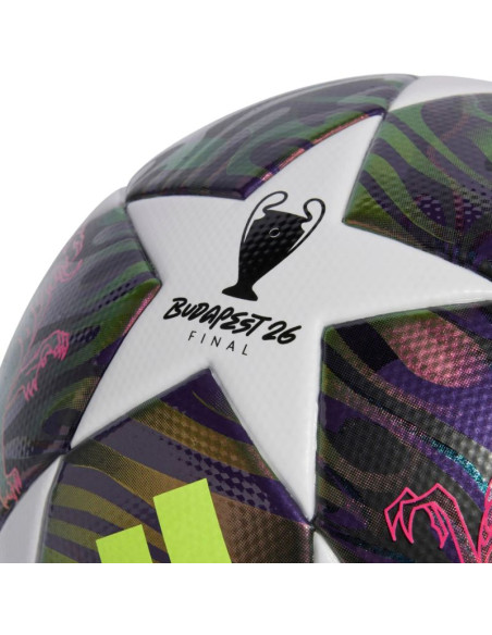 Piłka nożna adidas ucl 25/26 final league fioletowo-biała jx9095