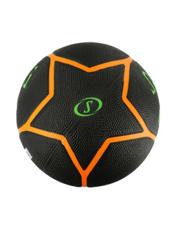 Piłka do koszykówki spalding highlight czarno-zielono-pomarańczowa 84354z 2