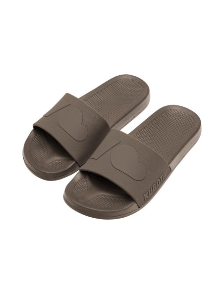Kubota klapki basenowe basic plain cloud brązowe k25ss-101-002-21-1