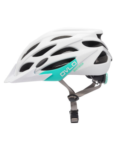 Kask rowerowy meteor ovlo s 52-56 cm biały/miętowy