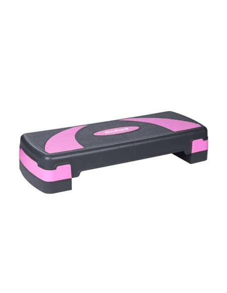 Step do aerobiku i ćwiczeń fitness rebel active rba-3225-pu, 3 stopnie, szaro-fioletowy