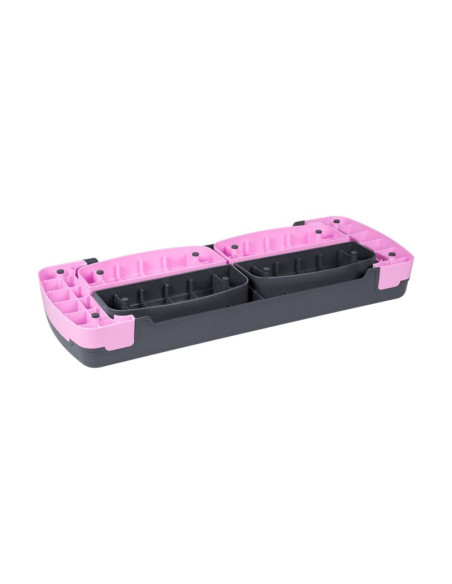 Step do aerobiku i ćwiczeń fitness rebel active rba-3225-pu, 3 stopnie, szaro-fioletowy