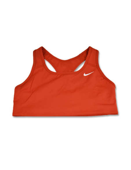 Stanik sportowy nike swoosh pro-padded bra wmns cinnabar/white - bv3630-624