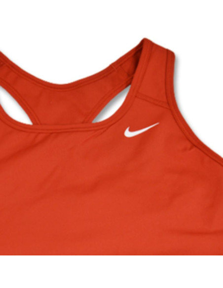 Stanik sportowy nike swoosh pro-padded bra wmns cinnabar/white - bv3630-624