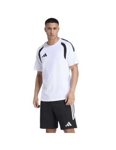 Koszulka męska adidas tiro 26 league tee biało-czarna kc3698