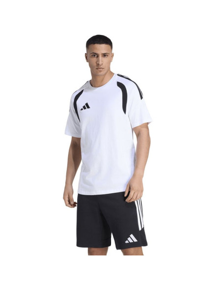 Koszulka męska adidas tiro 26 league tee biało-czarna kc3698