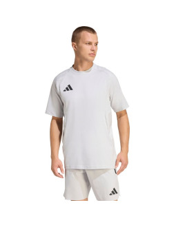 Koszulka męska adidas tiro 26 travel tee jasnoszara kd1120