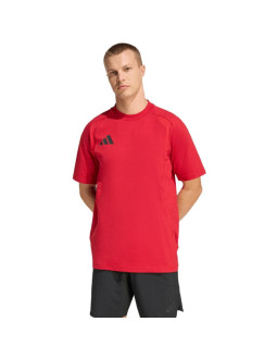 Koszulka męska adidas tiro 26 travel tee czerwona kd1121