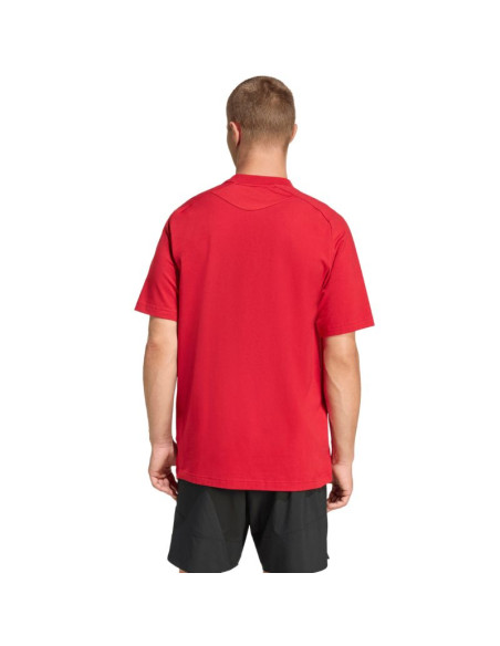 Koszulka męska adidas tiro 26 travel tee czerwona kd1121