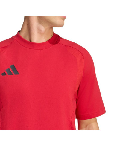 Koszulka męska adidas tiro 26 travel tee czerwona kd1121