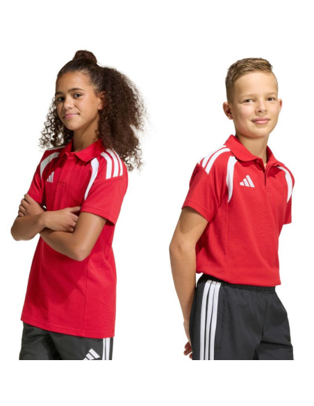 Koszulka dla dzieci adidas tiro 26 league polo czerwona kf3408